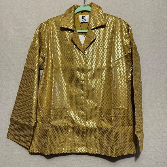 NWT Sleeper Sequin Loungewear Oversized Top - size S - Picture 3 of 5